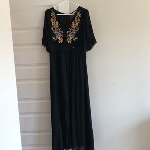 Black maxi dress